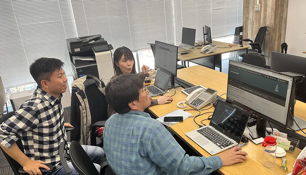 作業の様子