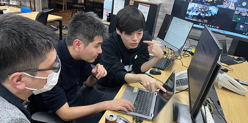 作業の様子