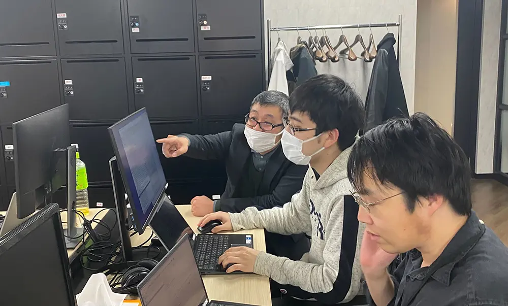 作業の様子