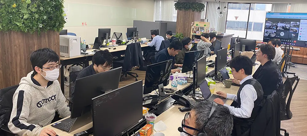 作業の様子